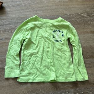 NWOT old navy size 5t long sleeve tshirt  -totally dig it